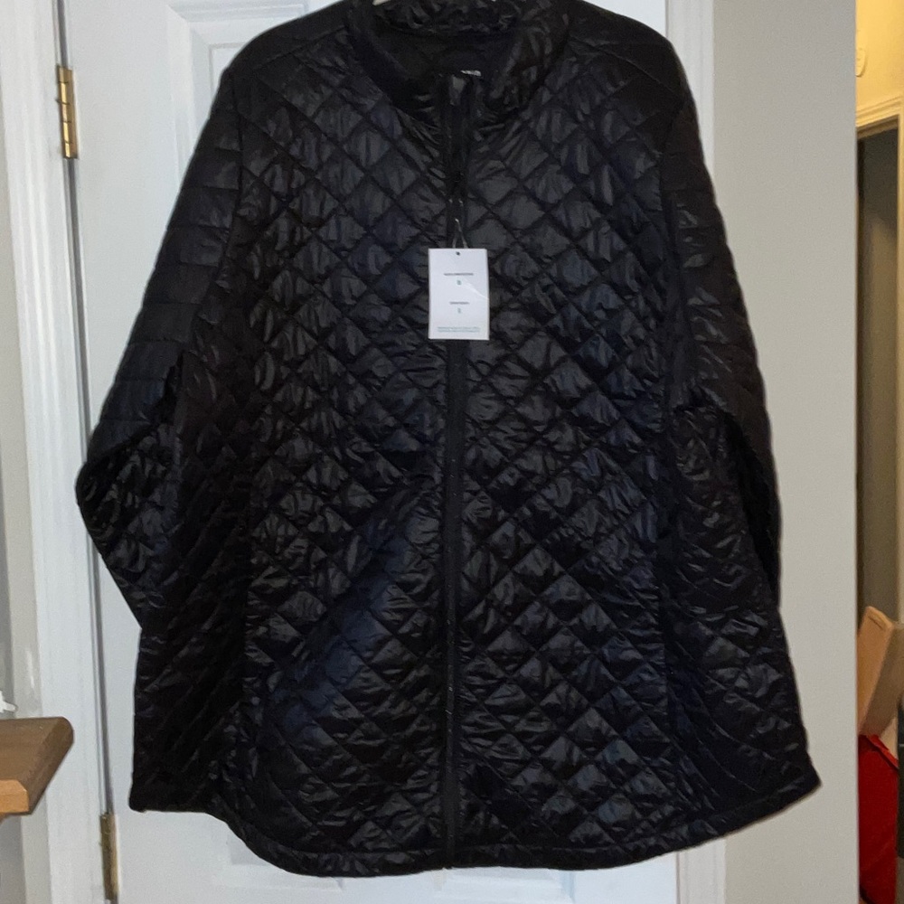 torrid Black Quilted Zip Front Puffer Coat